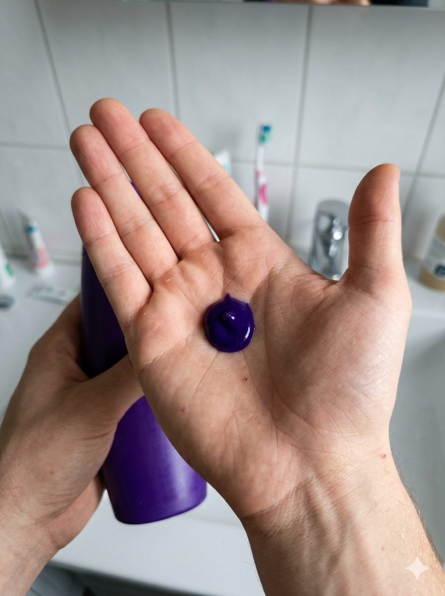 Champú neutralizante violeta para cabello rubio y decolorado