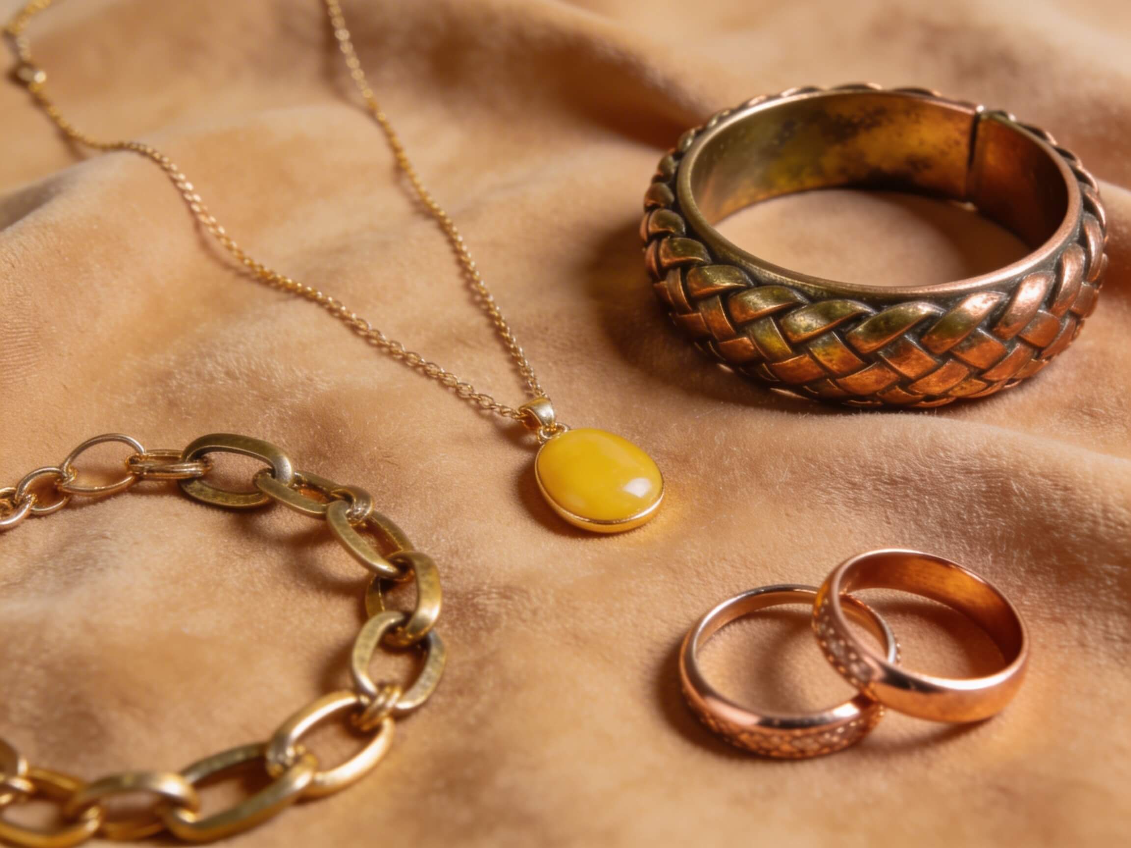 Joyería y metales ideales para los tres subtipos de otoño: oro, bronce y cobre